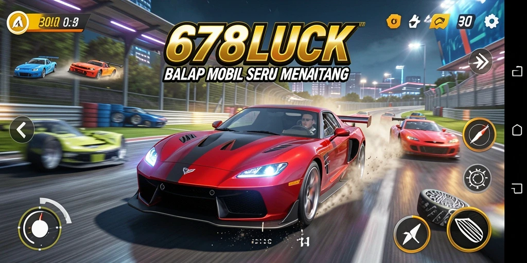 Tampilan gameplay balapan yang seru dan kompetitif di 678LUCK.