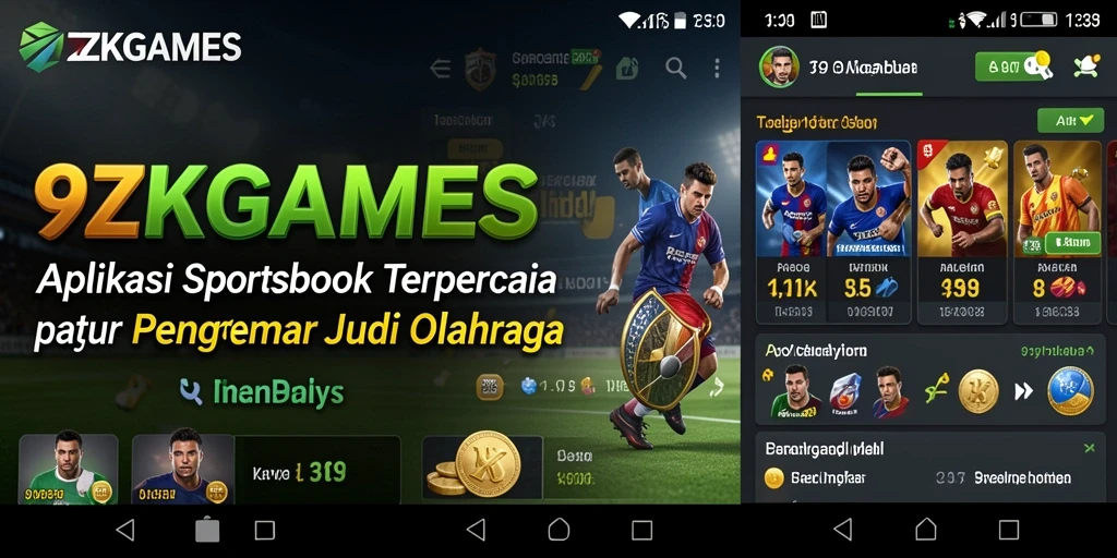 Gameplay 9ZKGAMES yang menampilkan taruhan olahraga yang seru.