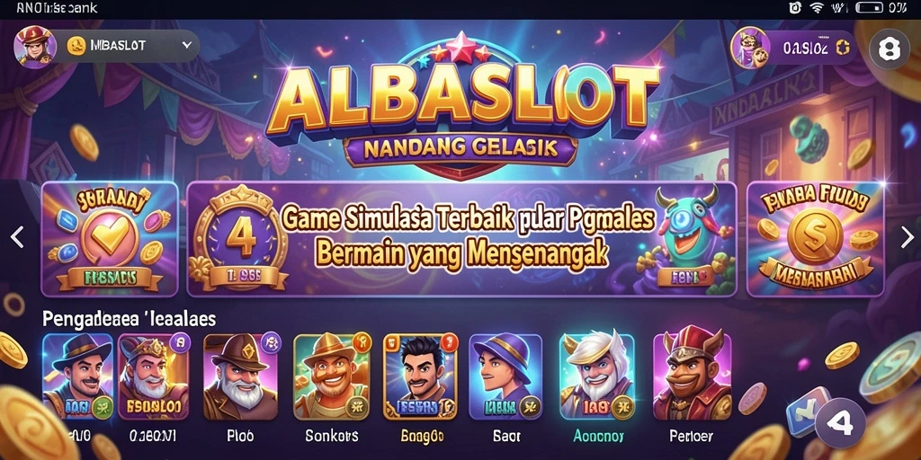 Tampilan menarik dari gameplay ALBASLOT yang realistis.