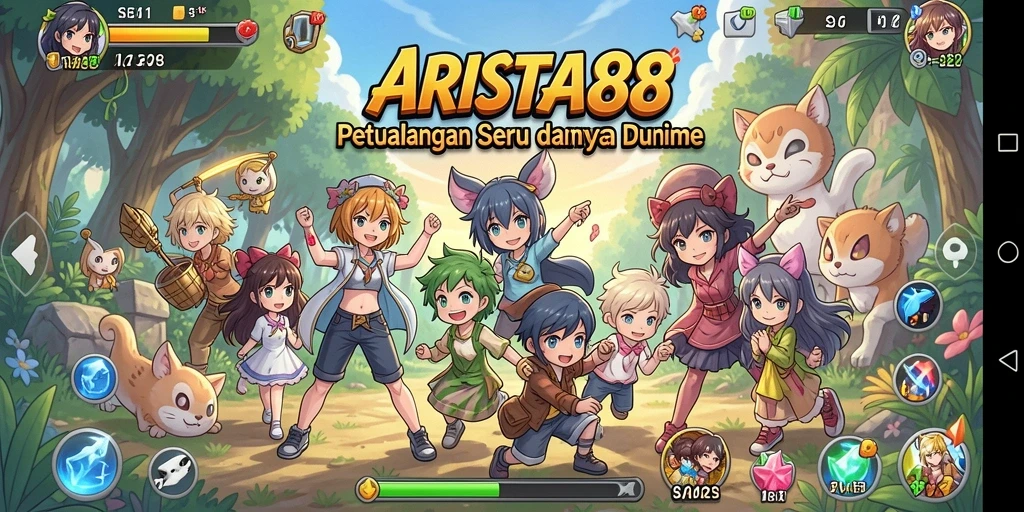 Tampilan gameplay seru dan dinamis di ARISTA88.