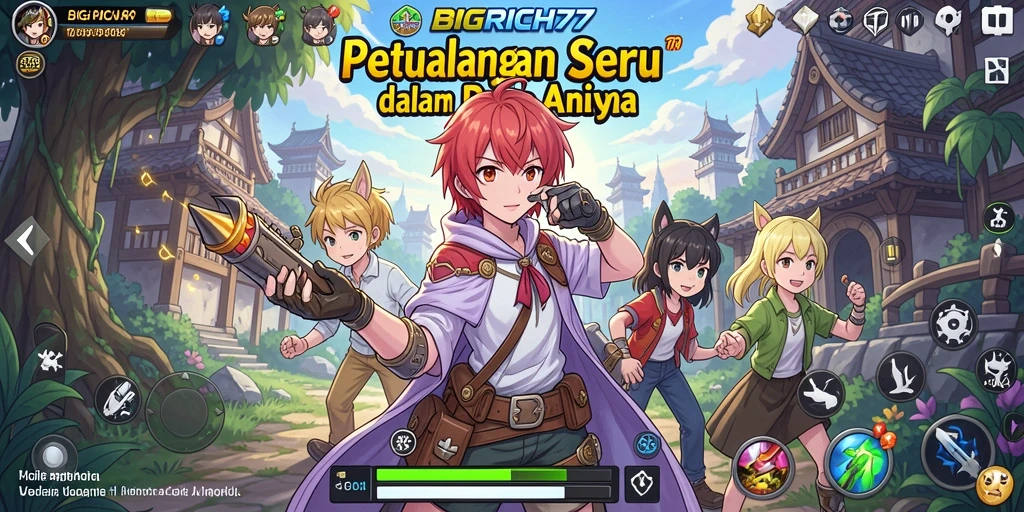 Gameplay menarik dan karakter anime ikonik di BIGRICH77.