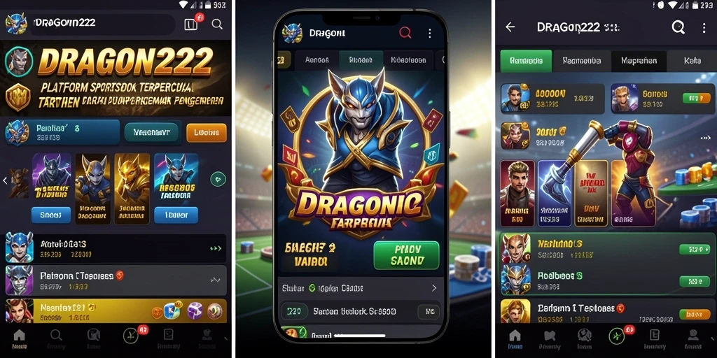 Tampilan gameplay taruhan olahraga yang menarik di DRAGON222.