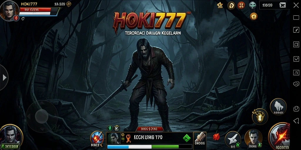 Tangkapan layar menampilkan momen ketegangan dalam gameplay horror.