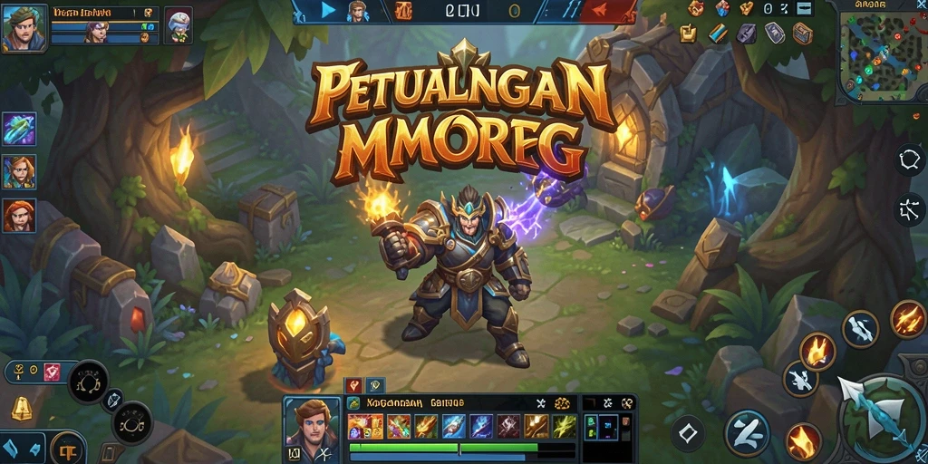 Screenshot utama KAGANDAN menampilkan aksi seru dalam pertempuran MMORPG.