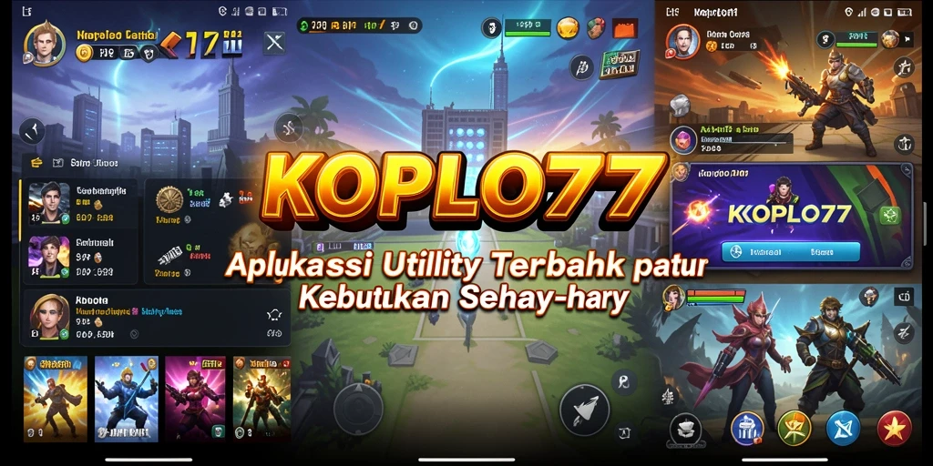 Screenshot utama KOPLO77 menampilkan antarmuka pengguna yang sederhana dan intuitif.