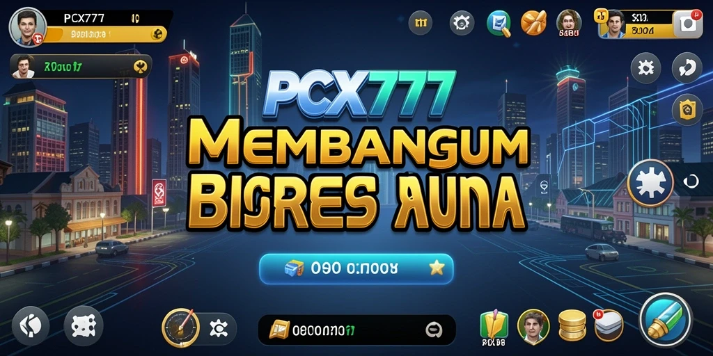 Tampilan screenshot gameplay PCX777 dengan aktivitas manajerial yang dinamis.