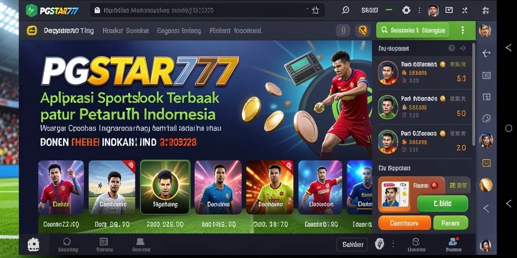 Tangkapan layar PGSTAR777 menampilkan pengalaman taruhan olahraga yang menarik.