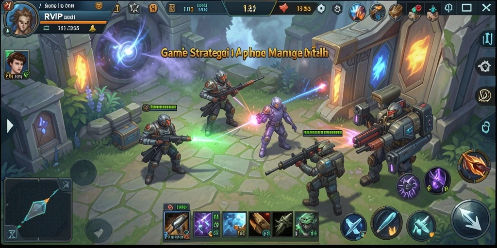 Tampilan gameplay RVIP yang penuh strategi dan taktik mendebarkan.