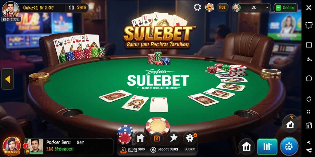 Tampilan gameplay Poker yang menarik di SULEBET.