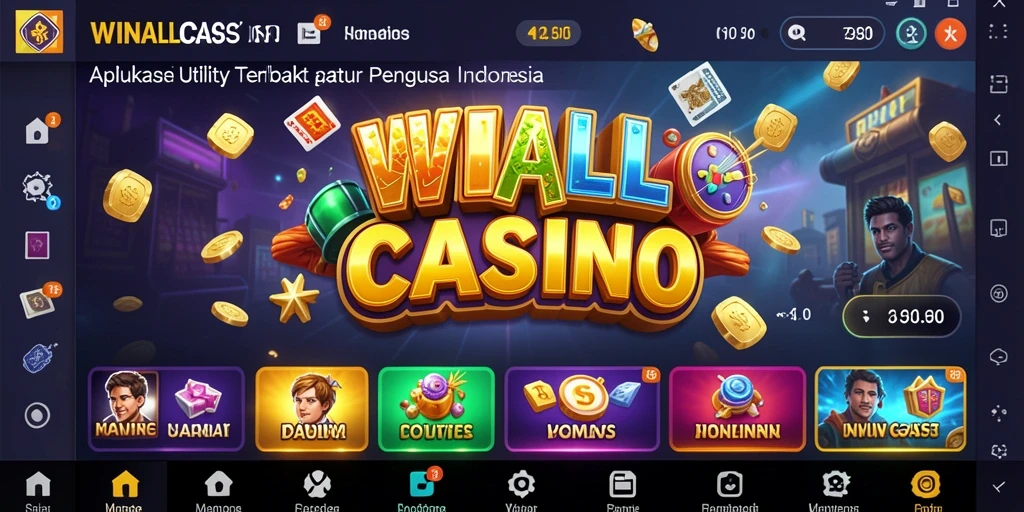 Tampilan antarmuka utama WINALLCASINO yang menarik dan fungsional.