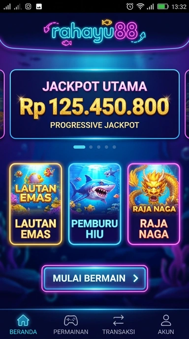 Antarmuka aplikasi yang sederhana dari rahayu88 memudahkan navigasi.